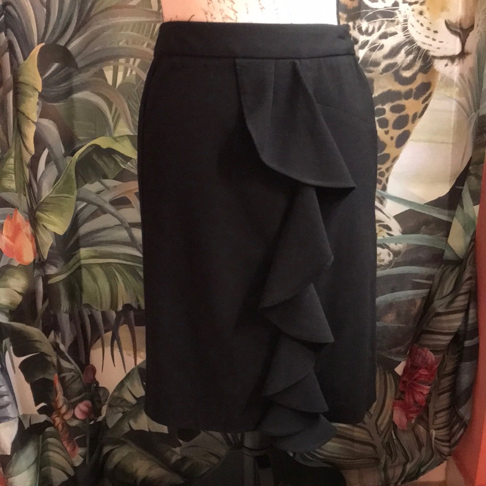 ADRIENNE VITTADINI RUFFLE FRONT SKIRT SIZE 8